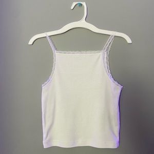 Cute white cotton on tank top.